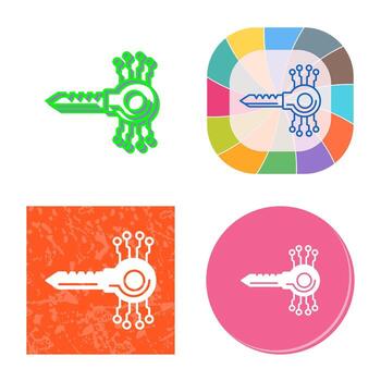 Key Code Vector Icon