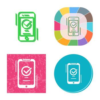 icono de vector aceptado