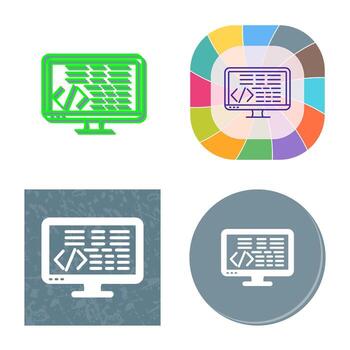 icono de vector de codificación