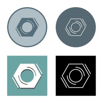 icono de vector de tuerca