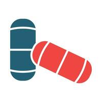 Pills Vector Glyph Two Color Icon For Personal And Commercial Use.