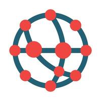Nanotechnology Vector Glyph Two Color Icon For Personal And Commercial Use.