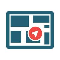 Street View Vector Glyph Two Color Icon For Personal And Commercial Use.
