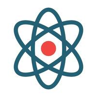 Quantum Dot Vector Glyph Two Color Icon For Personal And Commercial Use.
