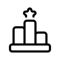 Podium Icon Vector Symbol Design Illustration