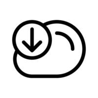 Cloud Download Icon Vector Symbol Design Illustration