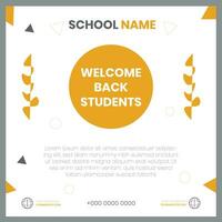 Back to school vector design. Back to school text in chalkboard element with light bulb and pen educational elements. Vector illustration back to school concept.