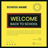 Back to school vector design. Back to school text in chalkboard element with light bulb and pen educational elements. Vector illustration back to school concept.