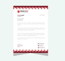 plantilla de diseño de membrete moderno corporativo con color amarillo, azul, verde y rojo. plantilla de diseño de encabezado de carta moderna y creativa para su proyecto. membrete, membrete, diseño de membrete comercial. vector