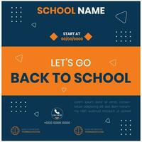 Back to school vector design. Back to school text in chalkboard element with light bulb and pen educational elements. Vector illustration back to school concept.