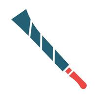 cuchillo vector glifo dos color icono para personal y comercial usar.