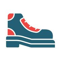 Boots Vector Glyph Two Color Icon For Personal And Commercial Use.