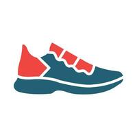 Shoes Vector Glyph Two Color Icon For Personal And Commercial Use.