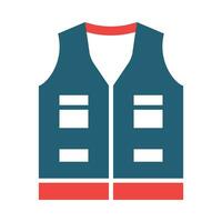 Vest Vector Glyph Two Color Icon For Personal And Commercial Use.