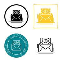 Mail Coin Vector Icon