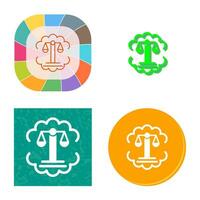 Justice Scale Vector Icon