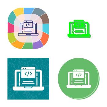 icono de vector de codificación