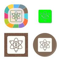 Bitcoin Science Vector Icon