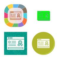 Online Certificate Vector Icon