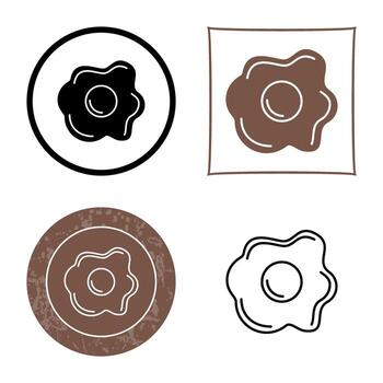 Fried egg Vector Icon