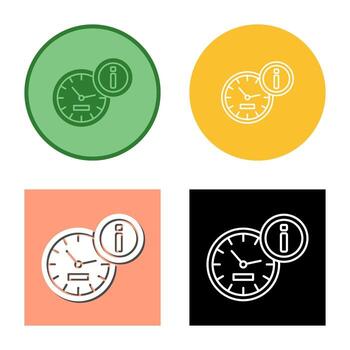 icono de vector de reloj