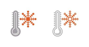 icono de vector frío