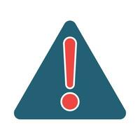Attention Vector Glyph Two Color Icon For Personal And Commercial Use.