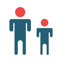 Child Consent Vector Glyph Two Color Icon For Personal And Commercial Use.