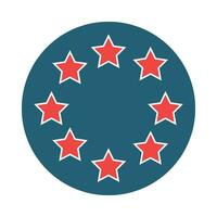 EU Vector Glyph Two Color Icon For Personal And Commercial Use.