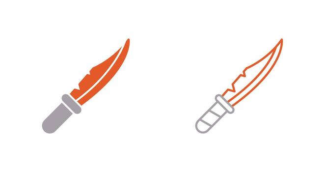 icono de vector de cuchillo