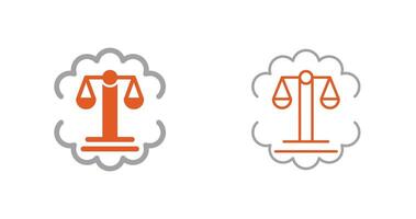 Justice Scale Vector Icon