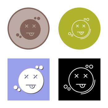 icono de vector muerto