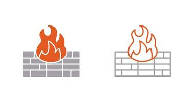 icono de vector de firewall