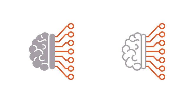 Machine Learning Vector Icon