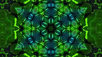 Stunning Abstract Kaleidoscope Background. Unique Multicolor Mosaic Texture in Seamless Geometric Pattern photo