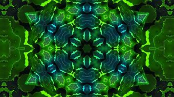 Stunning Abstract Kaleidoscope Background. Unique Multicolor Mosaic Texture in Seamless Geometric Pattern photo