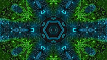 Stunning Abstract Kaleidoscope Background. Unique Multicolor Mosaic Texture in Seamless Geometric Pattern photo