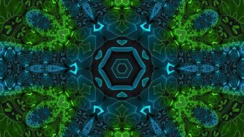 Stunning Abstract Kaleidoscope Background. Unique Multicolor Mosaic Texture in Seamless Geometric Pattern photo