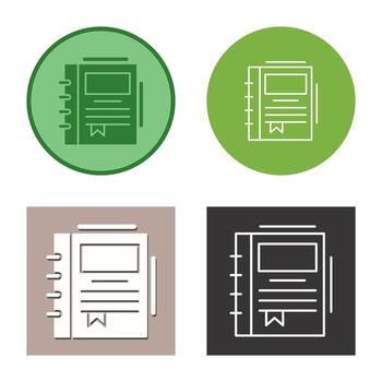 Spring Notebook Vector Icon