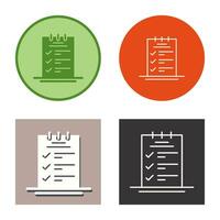 Booking CheckList Vector Icon