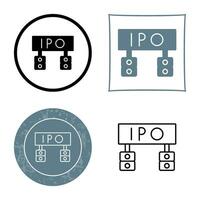 Ipo Vector Icon