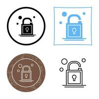 Open Lock Vector Icon