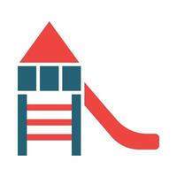 Slide Vector Glyph Two Color Icon For Personal And Commercial Use.