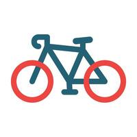 Bicycle Vector Glyph Two Color Icon For Personal And Commercial Use.