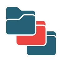 Queue Vector Glyph Two Color Icon For Personal And Commercial Use.