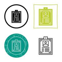 ID Card Vector Icon