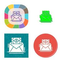 Mail Coin Vector Icon