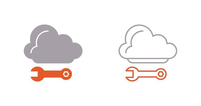 Cloud Computing Vector Icon