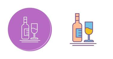 White Wine Vector Icon