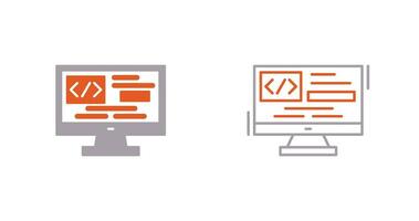 icono de vector de codificación